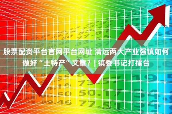 股票配资平台官网平台网址 清远两大产业强镇如何做好“土特产”文章？| 镇委书记打擂台
